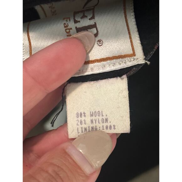 Vintage 1980s Jofeld USA Black Wool Coat - Picture 5 of 10